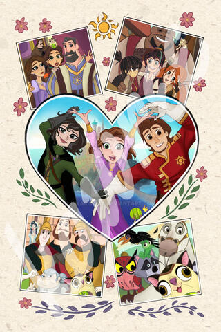 Scrapbook Page for Tangled Zine