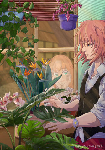Window Scene for Marluxia Zine