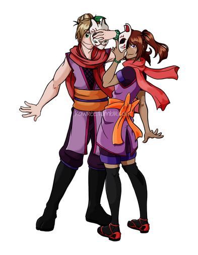 Mascot Character Concept: Ninjas