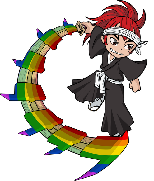 Renji Sticker for Bleach Pride Zine