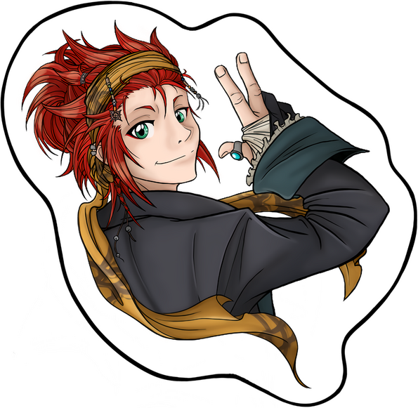 Pirate Axel Sticker for Axel Zine
