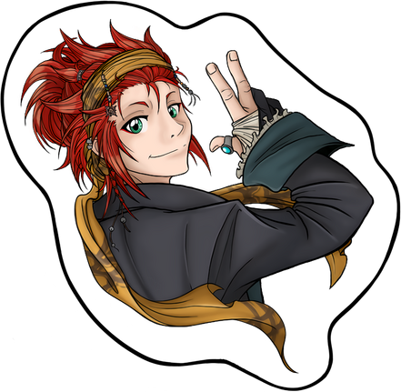 Pirate Axel Sticker for Axel Zine