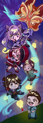 Lantern Rite Bookmark for Ties Through Teyvat