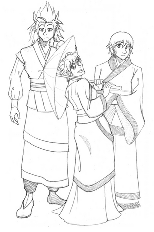 Axel Kairi and Riku Visit The Land of Dragons