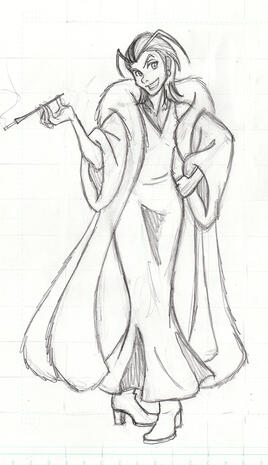 Larxene But She's Cruella DeVil