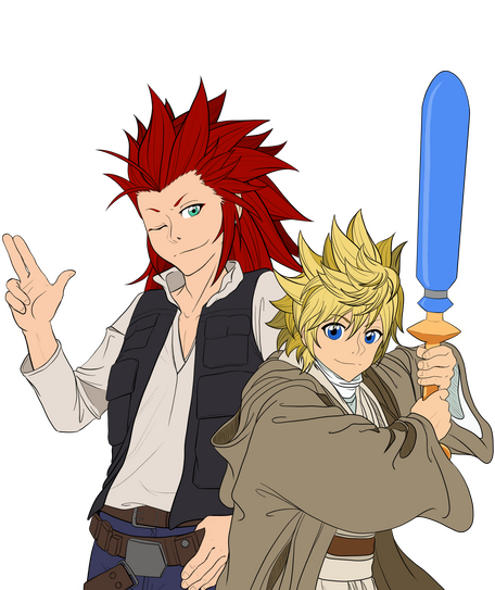 Axel and Roxas Star Wars