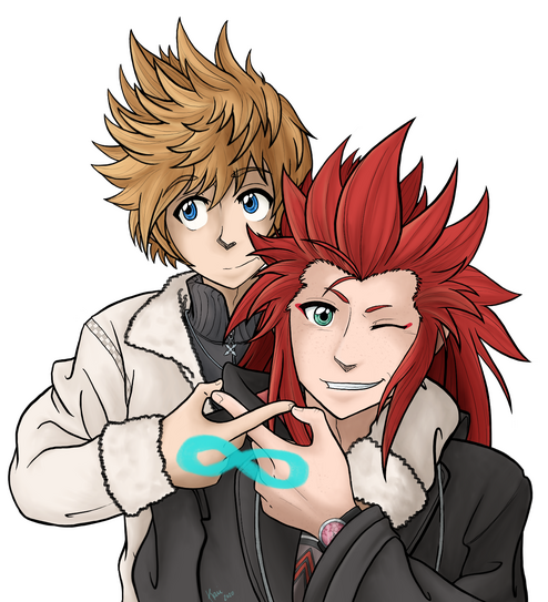 Axel and Roxas BFFs