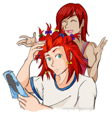 Kairi Does Lea's Hair